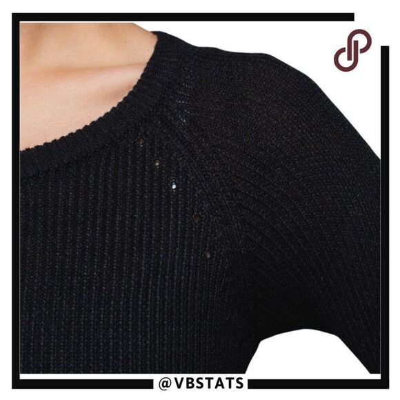 Lululemon Cabin Yogi Long Sleeve Black / Heather Dark Gray in Size 4 - Picture 4 of 11